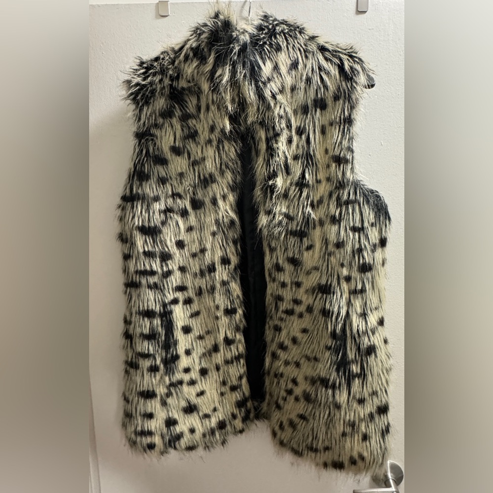 Alice + Olivia Faux Dalmatian fur Vest
